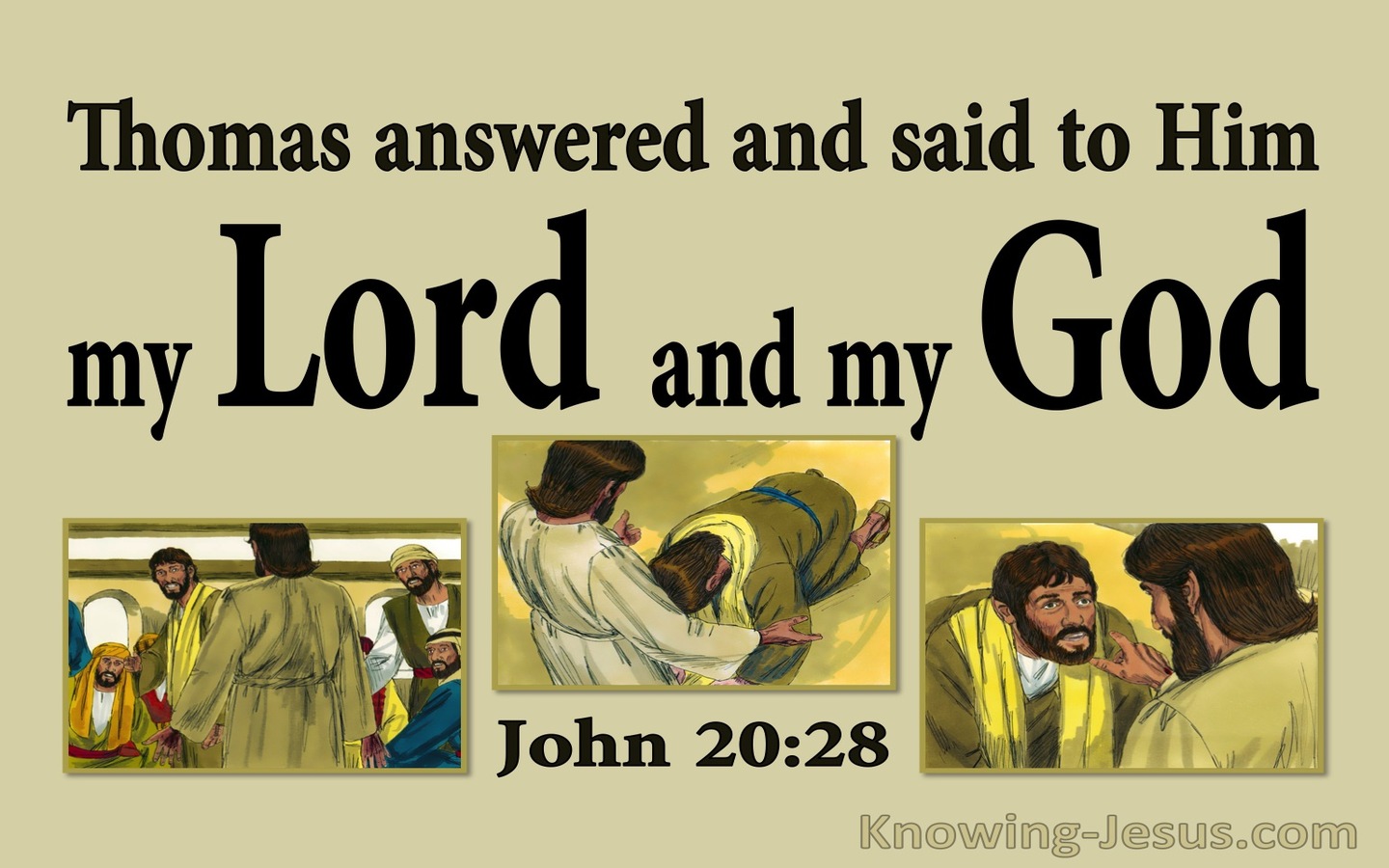 John 20:28 Thomas Said My Lord And My God (sage)
